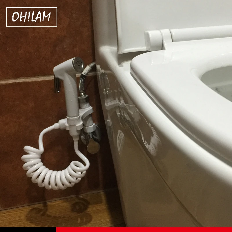 WLA Portable Bidet Sprayer for Toilet Black Shattaf Toilet Bidet Faucet Set Multi-Function Sprayer Kit Copper Bidet Wall Mounted Toilet Hose Toilet Cleaning Valve Holder WLA Portable Bidet Sprayer for Toilet Black Shattaf Toilet Bidet Faucet Set Multi-Function Sprayer Kit Copper Bidet Wall Mounted Toilet Hose Toilet Cleaning Valve Holder