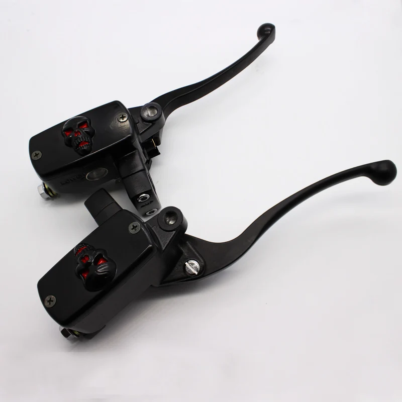 Arcade Universal 78 22mm Hydraulic Motorcycle Brake Master Cylinder Hydraulic Clutch Levers fluid Reservoir 14mm Piston