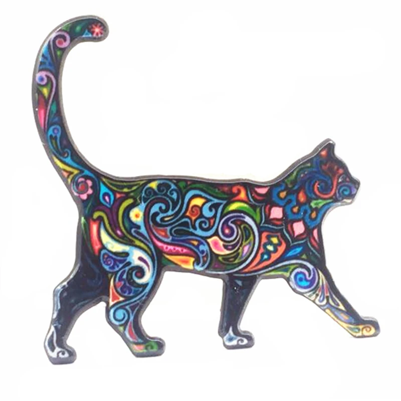 

2018 Hot Sale Limited Unisex Trendy Broche For Funny Gift Acrylic Brooches Jewelry Animal Cute Large Women's Badges