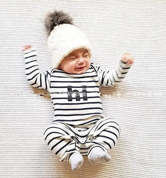 

2019 new Infant Baby Clothing Sets Boy Long Sleeve Spring Autumn Outfits Set Toddler letter Suits Baby Girls newborn Clothes set