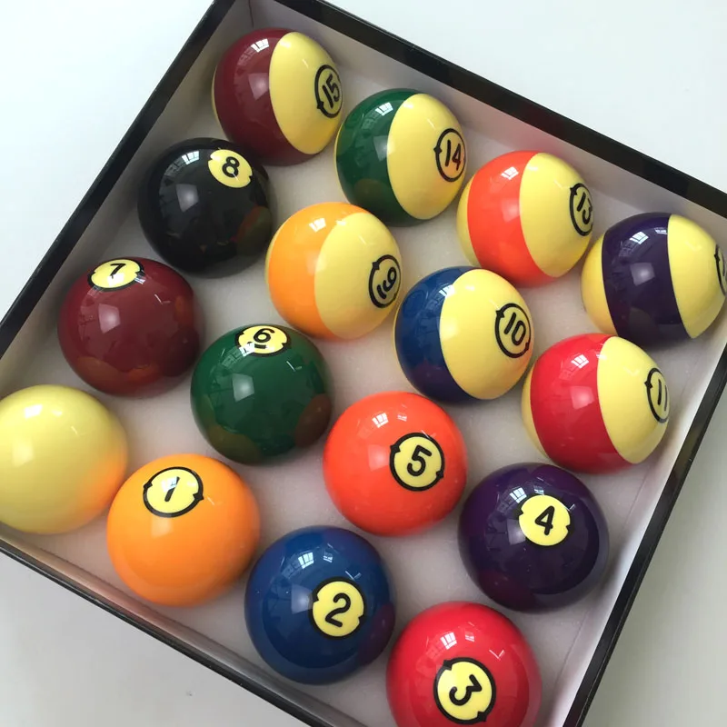 xmlivet New Billiard Balls 57.2mm Resin Pool complete set of balls Standard international 2 1/4" balls