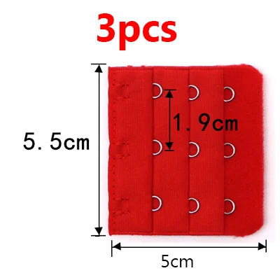3/8 шт. мягкий бюстгальтер ремешок Застежка заменить нижнее белье Для женщин бюстгальтер расширитель 3 крючка 3 ряда Нижнее белье Intimates Bra аксессуары - Цвет: 4