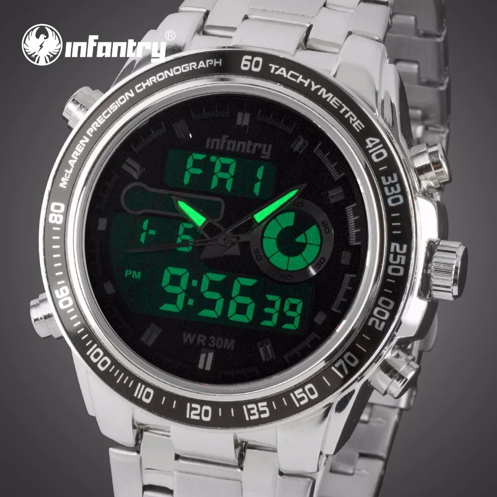 

INFANTRY Men's Quartz Watch Military Watch For Men Full Steel Sport Clock Relogio Masculino Reloj Hombre Modern Gift Wrist Watch