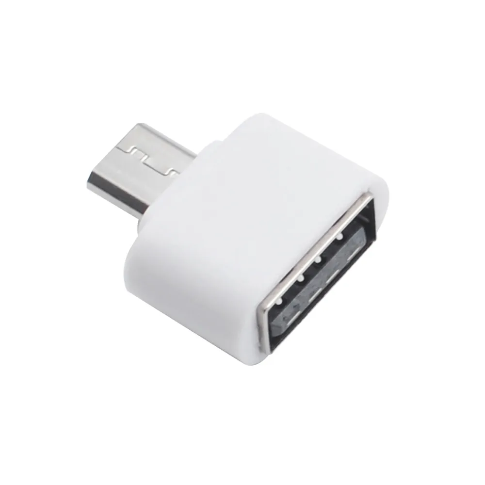 Заводская цена зарядное устройство конвертер адаптер Горячая микро USB к USB мини-адаптер OTG конвертер для Android смартфонов - Цвет: Белый