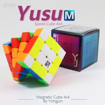 

Yongjun Yusu M Magnetic Cube 4x4 Speed magic Cube 4x4x4 Magnet Cubo Magico 4*4 Magnets Stickerless Game Puzzle Children Toys