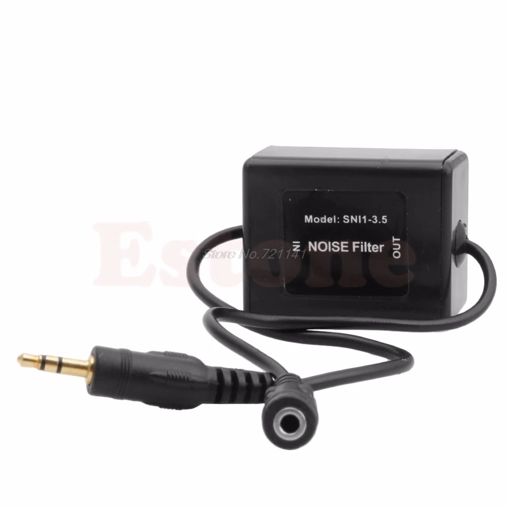 

3.5mm Car Aux Audio Noise Filter Ground Loop Isolator Eliminate Electrical Noise Dropship