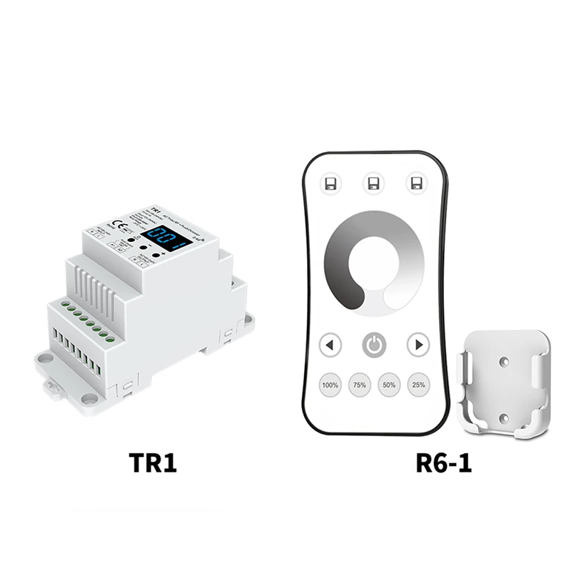 TR1 светодиодный триамный диммер 220 в переменный ток диммер Высокое напряжение Вход задний край диммер din-рейка триамный диммер 100-240VAC выход - Цвет: TR1 R6-1