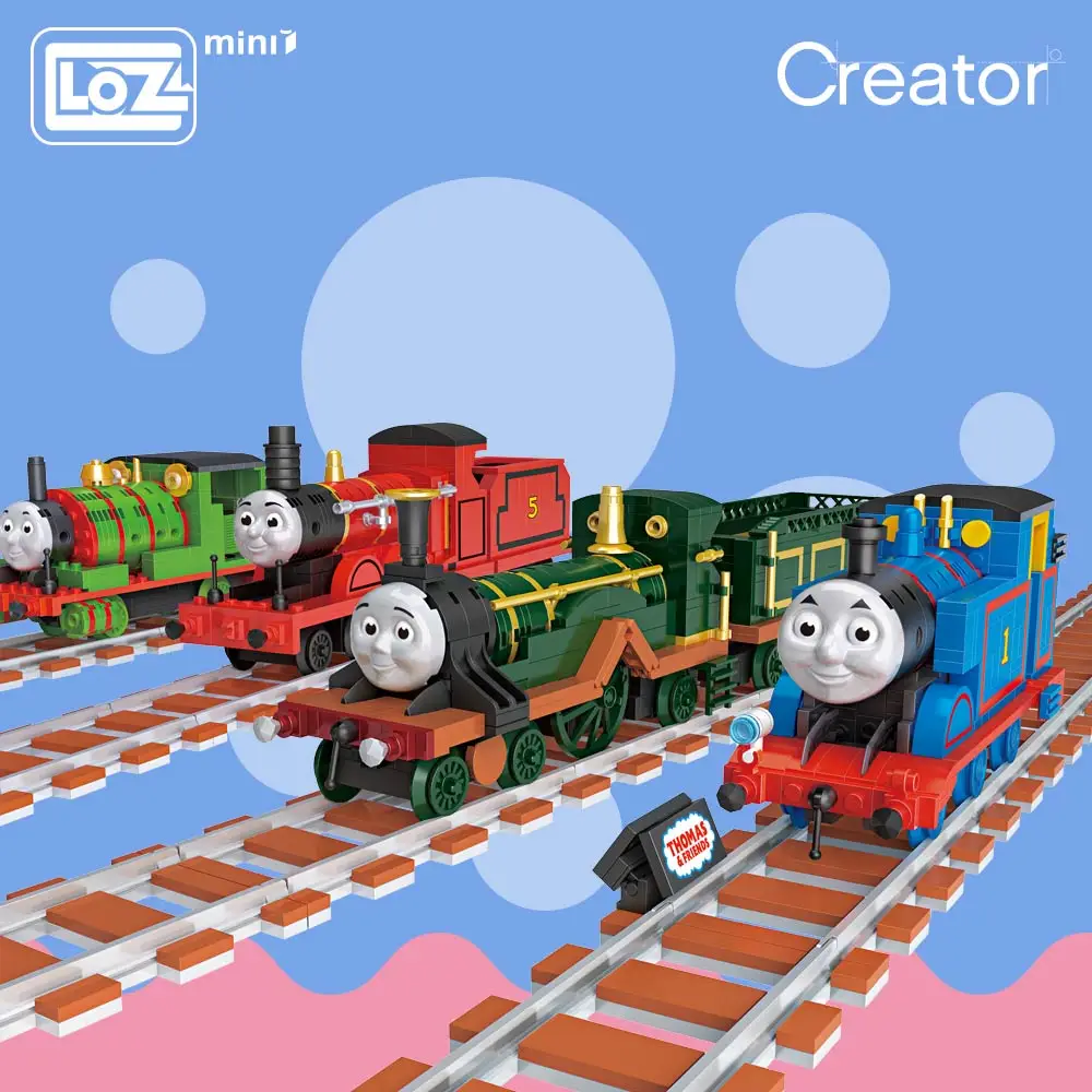 

LOZ Mini Blocks Train Friends Building Blocks Cartoon Anime Plastic Assembly Toys for Children Educational Bricks Kids Gift DIY