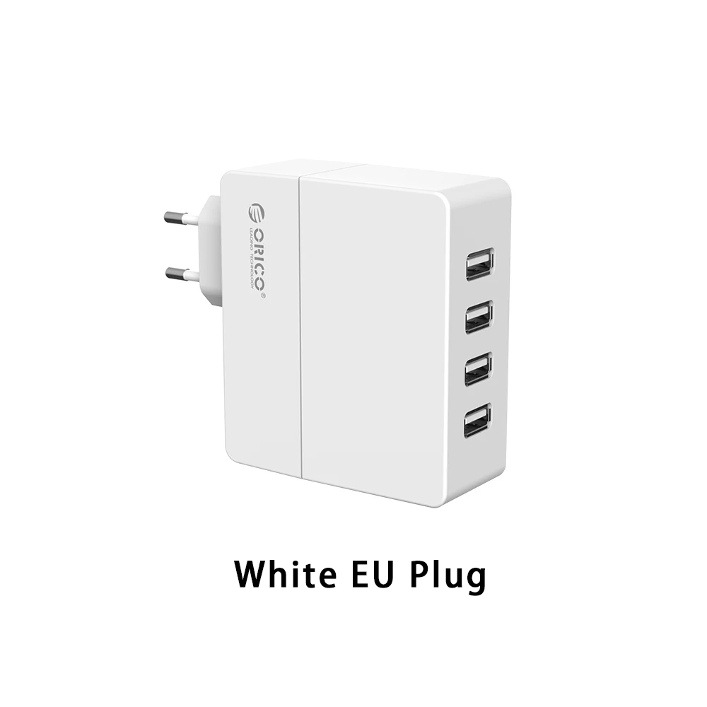 ORICO 4 порта настольное USB зарядное устройство USB настенное зарядное устройство 34 Вт для iPhone 7 Мобильный телефон умное зарядное устройство EU/US/UK/AU штекер - Тип штекера: White EU Plug