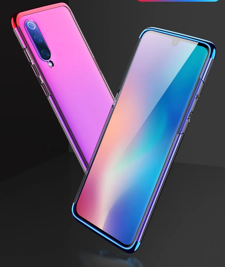 Case for xiaomi mi9 /mi 9 Nature pc full protective clear Transparent 3in1 back cover Protective |