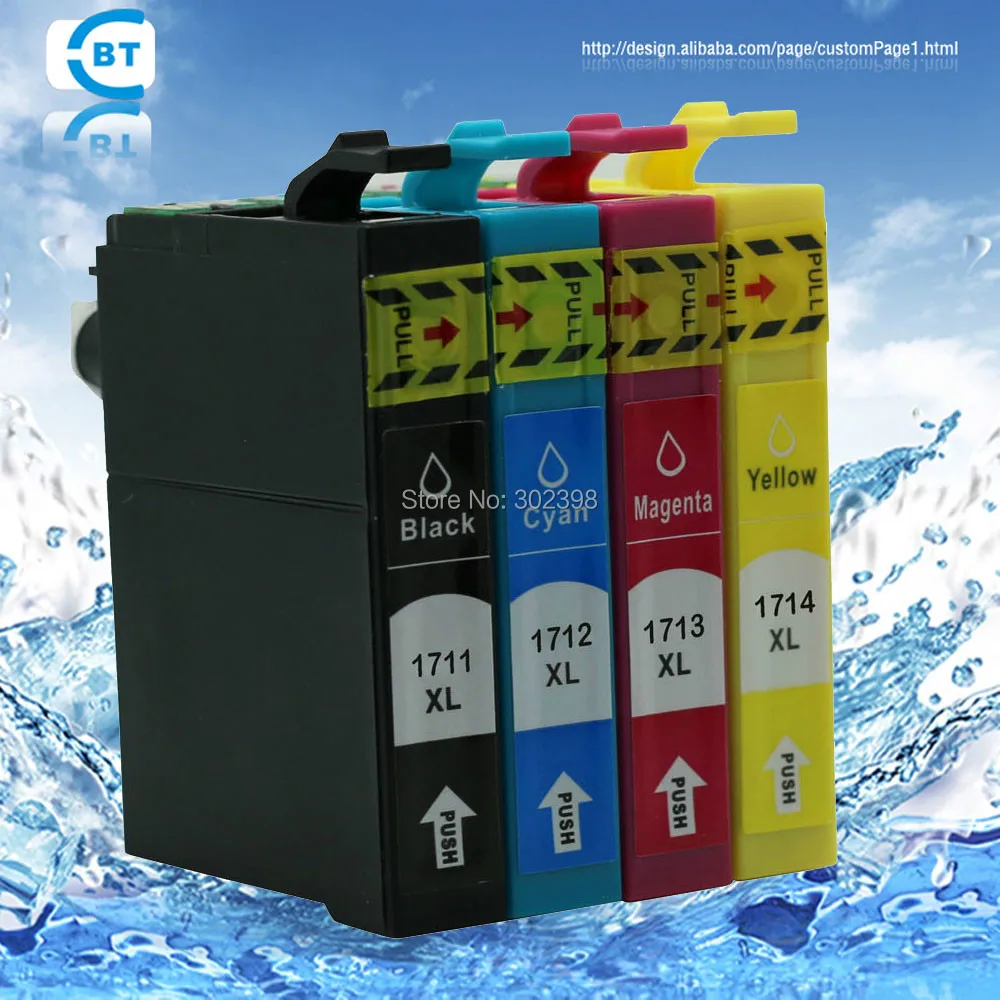 

20PCS Compatible epson T1711 T1714 ink cartridge for XP-103/XP-203/XP-207/XP-313/XP-413 printer