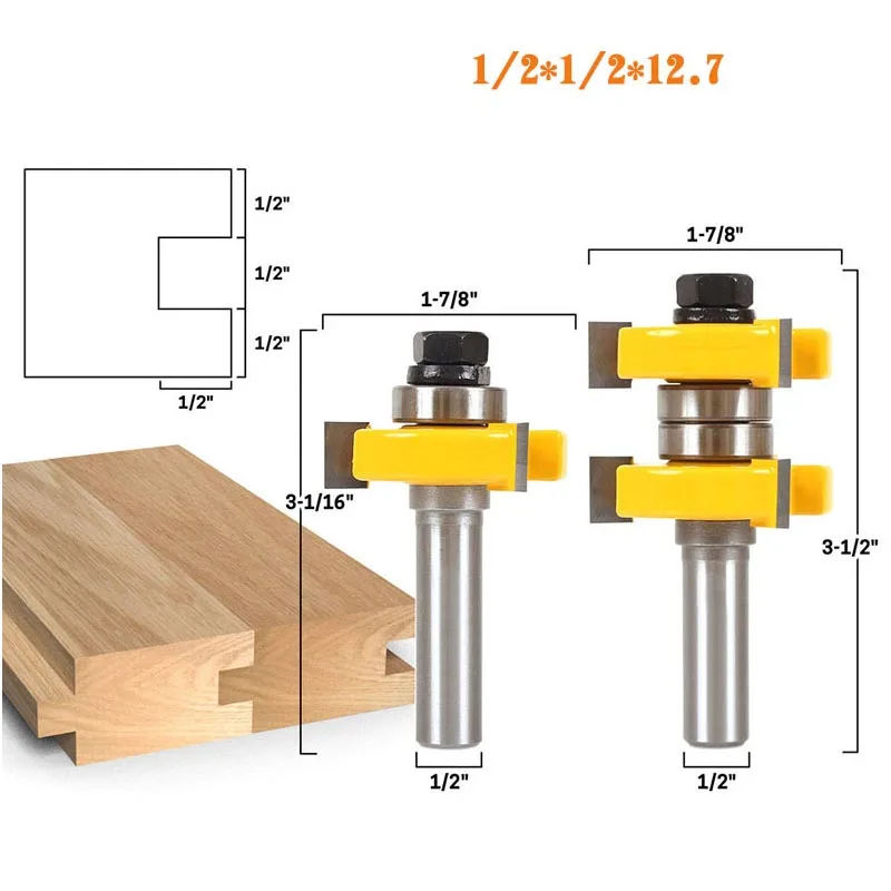 09 MPT Wood Router Bit Straight Mill Trimmer Cleaning Flush Trim Corner Round Cove Box Bits Tools Milling Cutter Woodworking Bit