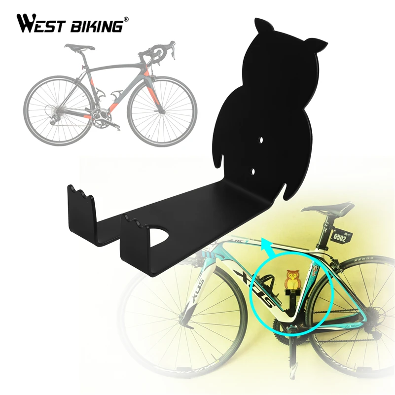 WEST BIKING, велосипедная настенная вешалка, стальная вешалка, загружаемая, 60 кг, велосипедная стойка для хранения, крюк, настенное крепление, велосипедные стояночные стойки