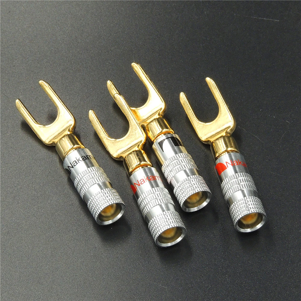 10 Pcs Hoge Kwaliteit Nakamichi Y U Type Messing Luidsprekerstekkers Audio Schroef Vork Spade Connector Connector Spade Connector Audioconnector Screw Aliexpress