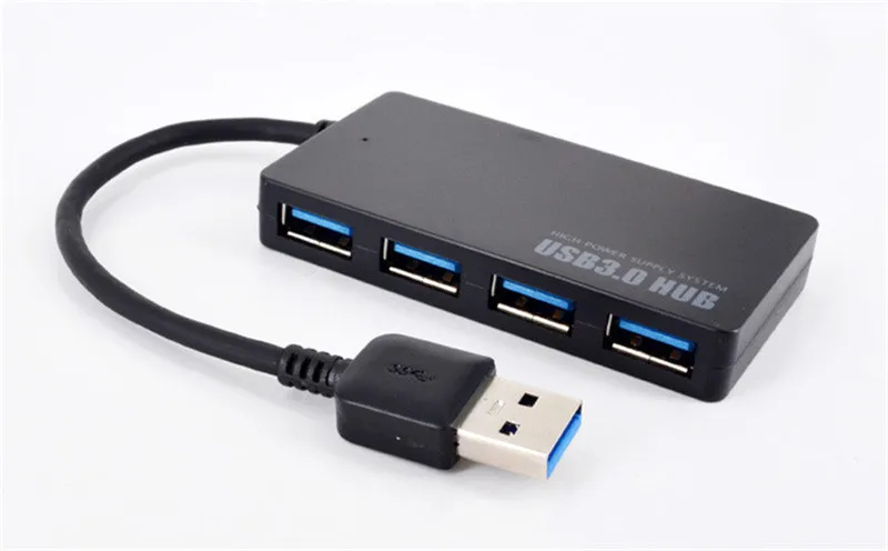 4 Порты и разъёмы USB 3,0 концентратор 5 Гбит/с супер Скорость USB разветвитель адаптер кабель синий светодиодный Для iMac Тетрадь ноутбук