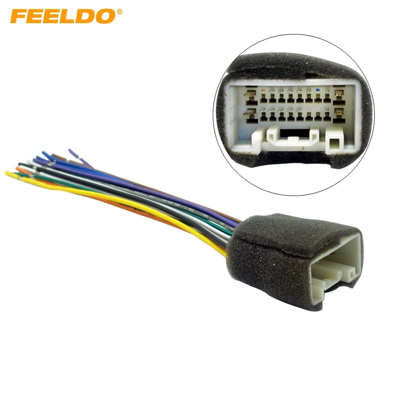 Feeldo Car Radio Stereo Wiring Harness Adapter For