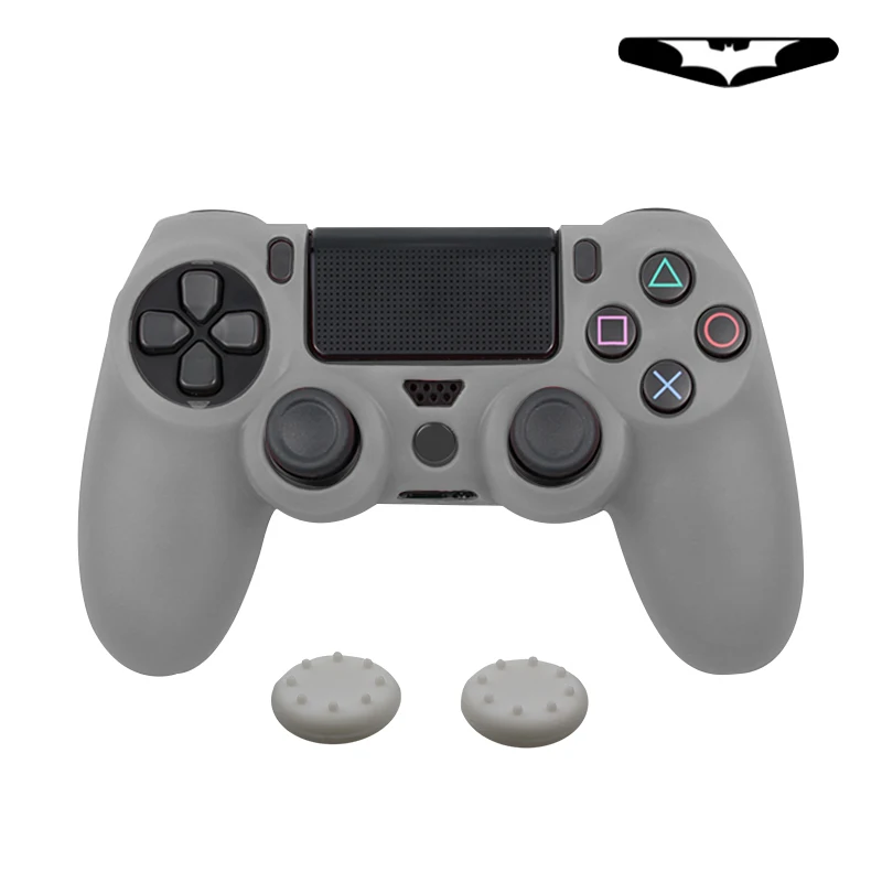 Для PS4 контроллер геймпад Камуфляжный силиконовый резиновый чехол Защитный чехол для Playstation 4 джойстик со светодиодным светильник
