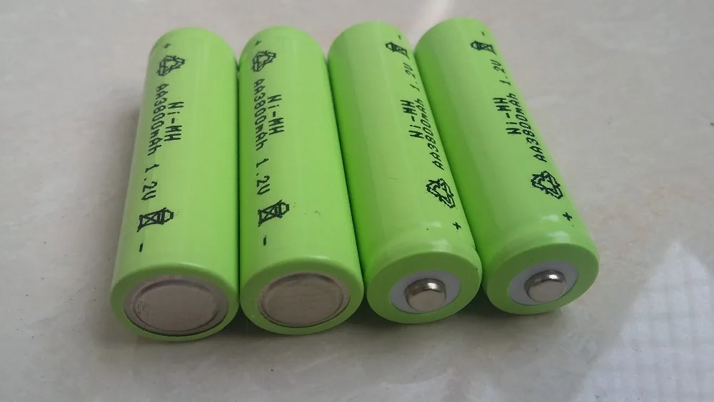 DING LI SHI JIA 12 шт AA 3800mAh 1,2 V перезаряжаемая батарея Ni-MH 1,2 V батареи аккумуляторная батарея 2A