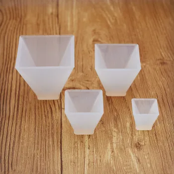 

Resin Silicone Mold Pyramid 20mm 30mm 40mm 50mm charms pendants handmade crystal Jewelry Making epoxy resin molds