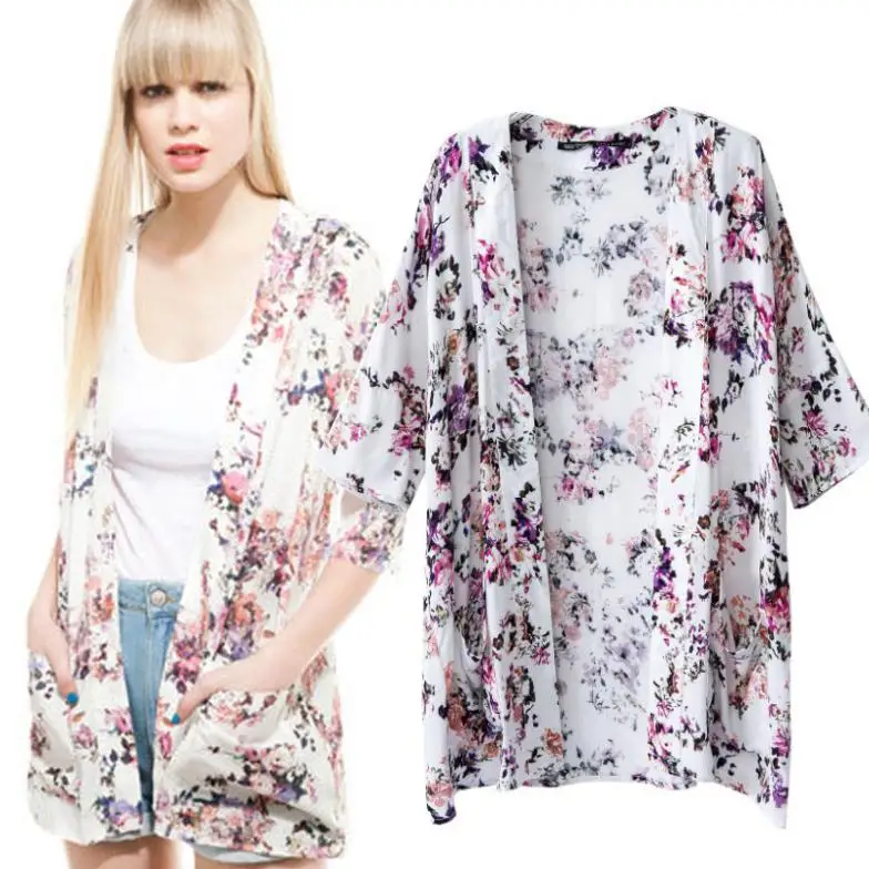Fashion Spring kimono style cardigan womens jackets and coats Brand