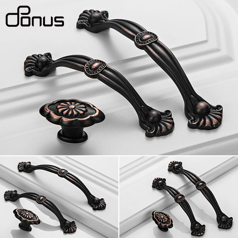

Classic Style Handle Drawer Cabinets Wardrobe Knob and Handles Furniture Hardware Kitchen Cupboard Door Pull Zinc Alloy 96mm
