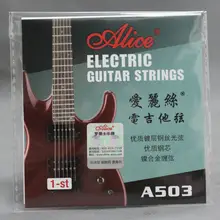100 шт. Alice A503 стали 1st E первые одиночные Струны для электрогитары(/. 009/. 010 дюймов на выбор