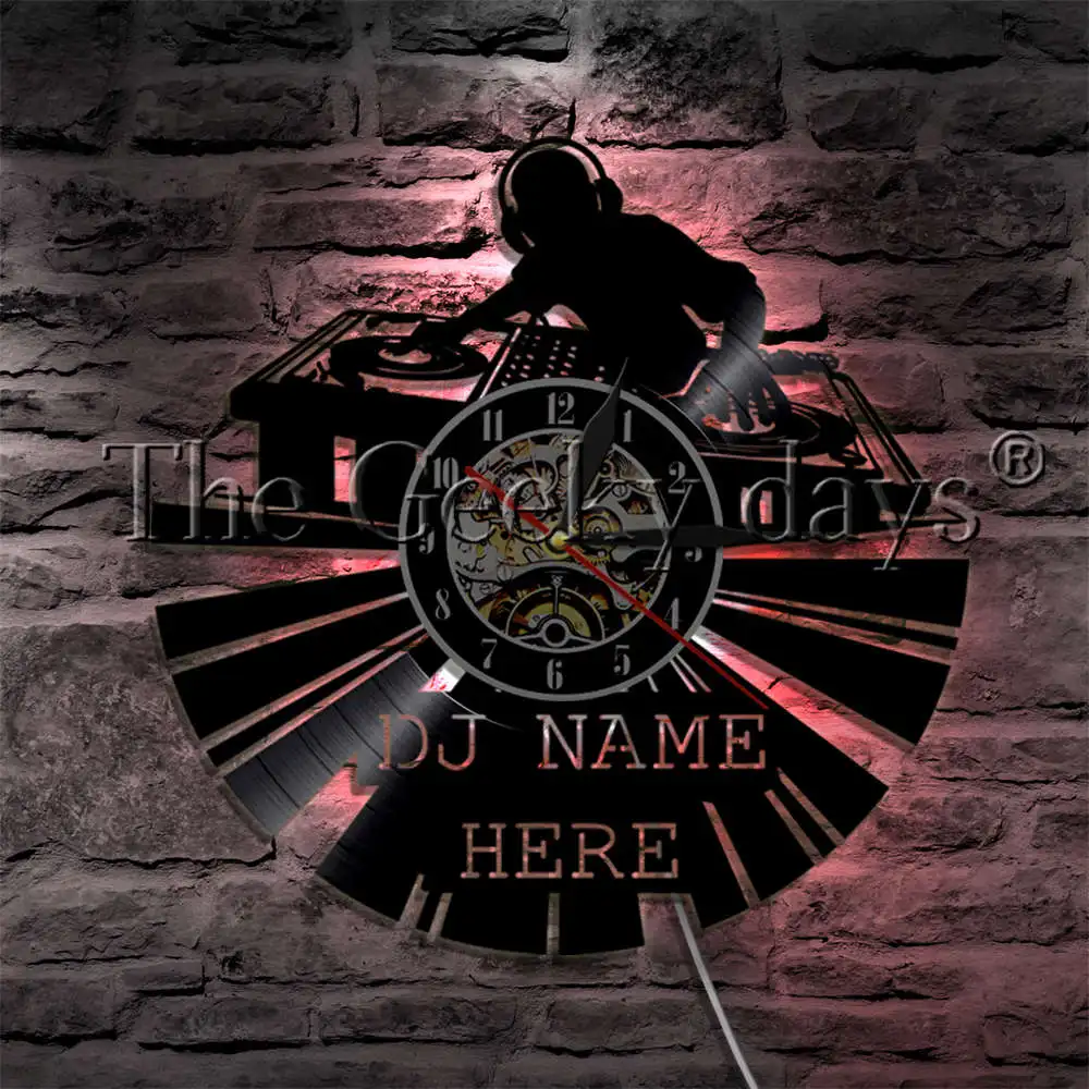 Ceny 1 sztuka słuchawki DJ kreatywny płyta winylowa zegar ścienny 12 \