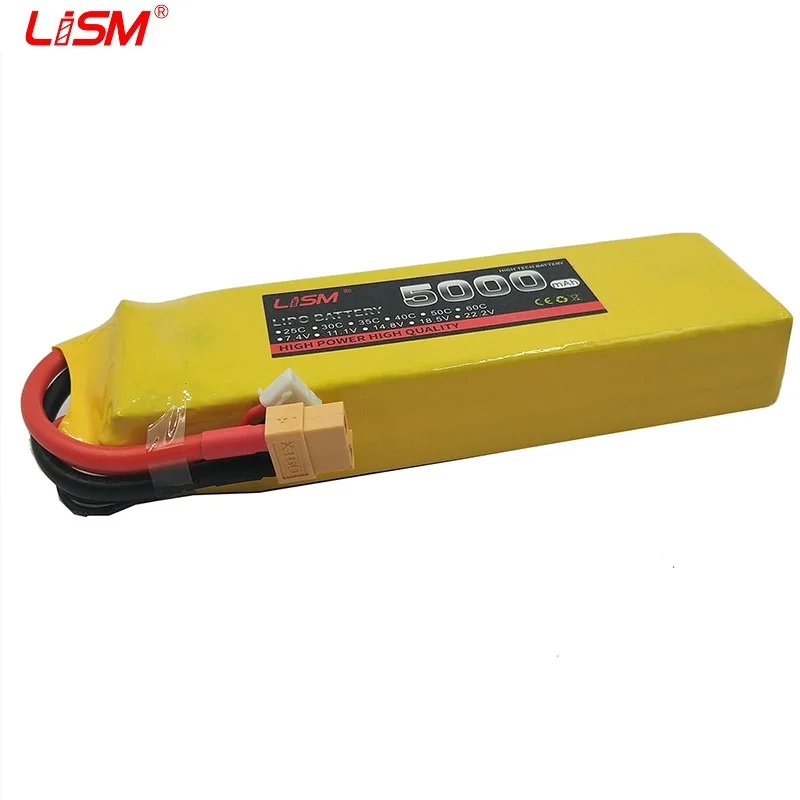 

RC lipo battery 3S 11.1v 5000mAh 25C 40C For RC Airplane Quadrotor Helicopter Drone 3S RC Li-Polymer Battery A 30C 3S #30y42