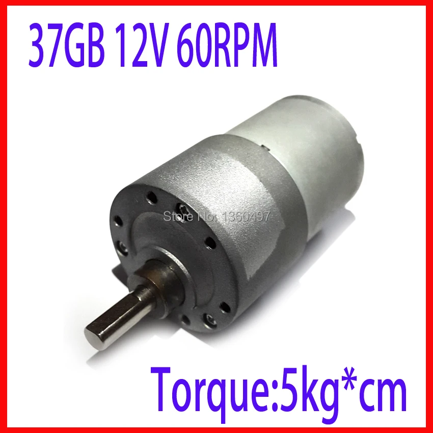 12VDC 3.5//15//60RPM Powerful Torque Micro Speed Reduction Gear Box Motor Electric
