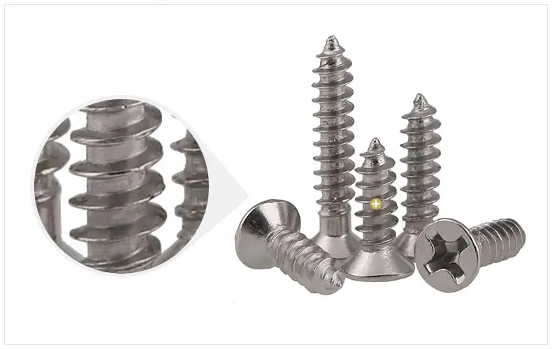 Nickel Plated Countersunk Head Tapping Head Flat Head Tapping Screw Electronic Screw M1 M1.2 M1.4 M1.7 M2  1PCS 1000Pcs