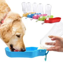 Складная пластиковая питательная вода для собак, кошек, для путешествий на открытом воздухе, бутылка для воды для собак, портативная миска для питомцев, щенков, диспенсер для воды
