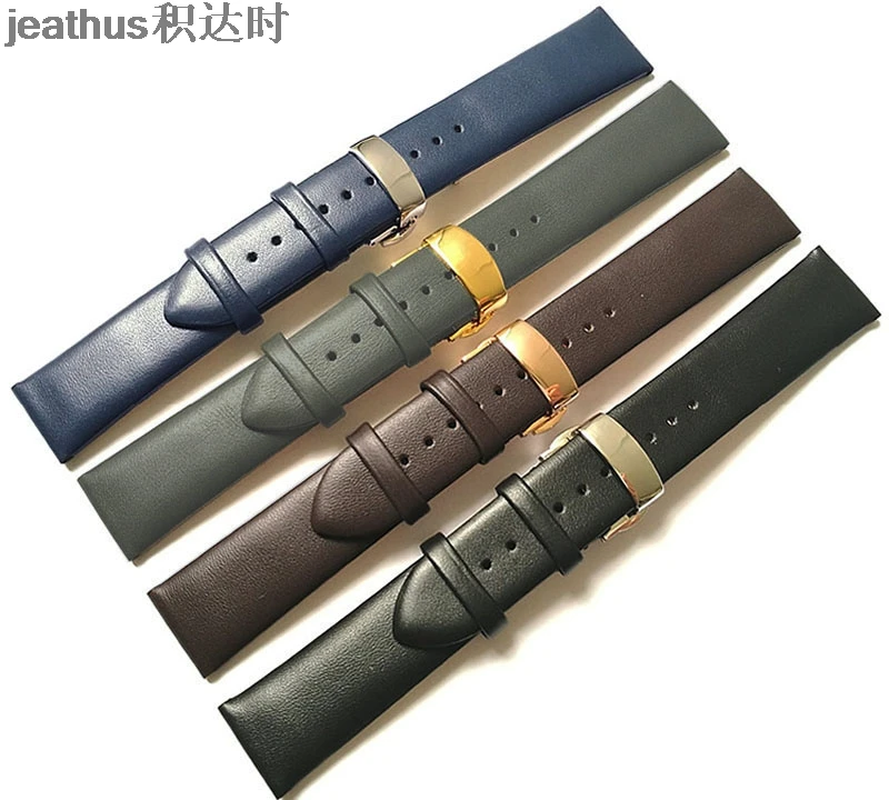 Ремешок для часов jeathus для Armani AR1647 1648 1674 0386 0398 0399 0382 ремешок для часов из натуральной кожи браслет, 16, 18, 20, 22 мм, ремешок для наручных часов