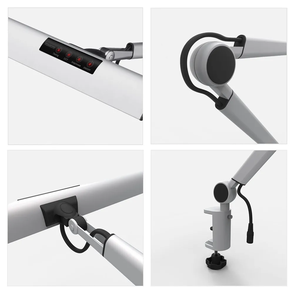 A509S LED Swing Arm Architect Desk Lamp Clamp ,8.4W Drafting LED Lamp for Reading/Working (2 Lighting Modes,4 level Dimmable)