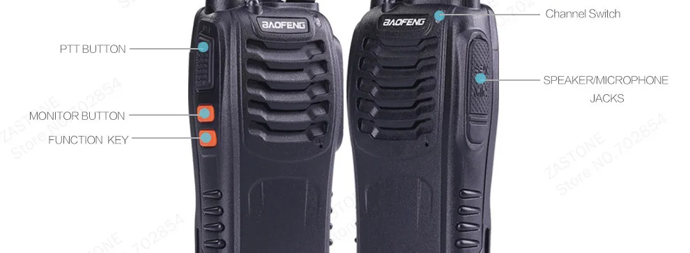 20 шт./лот Baofeng BF-888S Talkie Walkie UHF 400-470mhz Ham Радио FM трансивер охотничье радио портативная CB станция