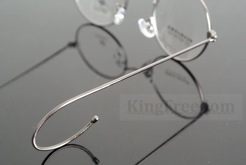 Винтажные круглые оправы для очков 42 мм, оправа для очков John Lennon Steve Jobs, очки с полным ободом Rx able
