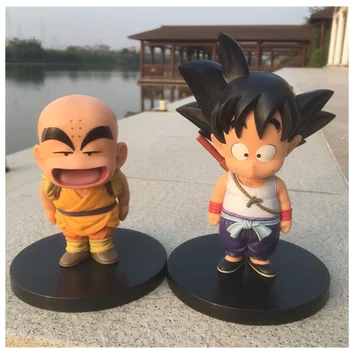 

16CM Dragon Ball Son Goku Krillin 2PCS/Set Toy PVC Anime Figure Saiyan Model Figures Doll Decoration Kids Gift Brinquedos Z11