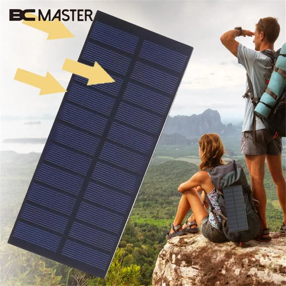 BCMaster 4 Вт 5 В поликремниевая Солнечная Панель Солнечное зарядное устройство