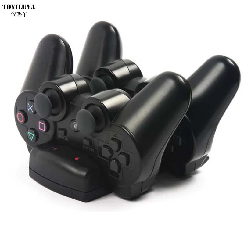 

1pcs USB Powered Dual Charging Dock Charger for Sony for PlayStation 3 for PS3 Move Navigation and Controller New Arrival