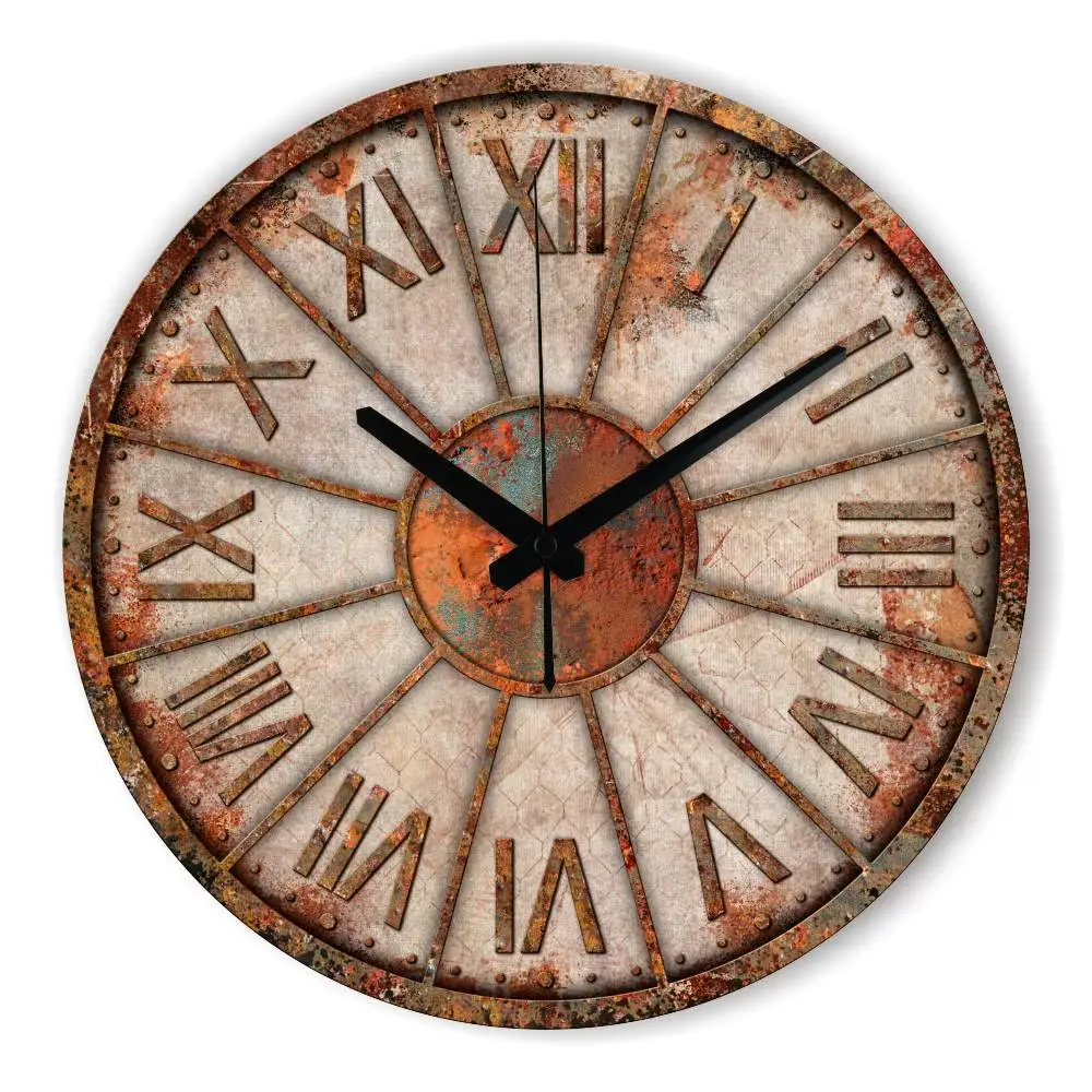 Frozen Silent Decorative Wall Clock Abstract Wall ...