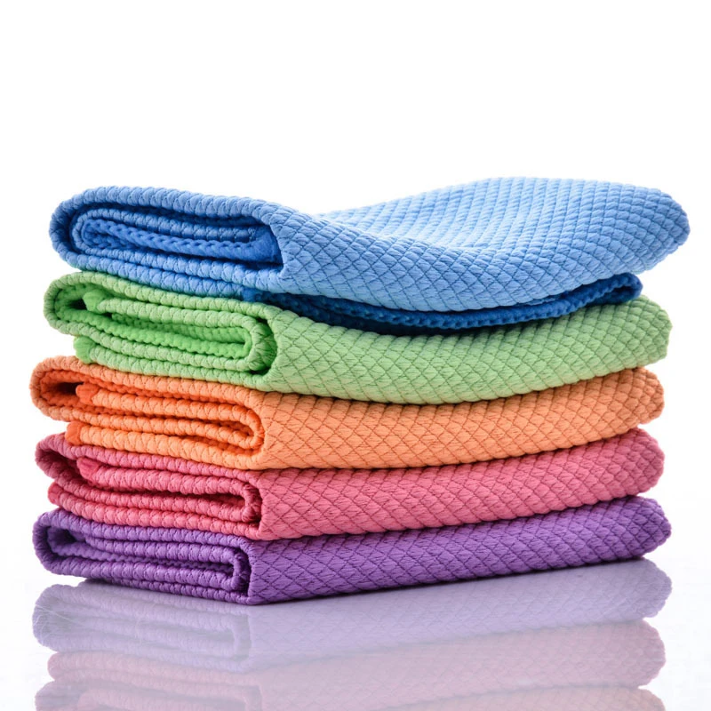 Microfiber Soft Cleaning Cloths for Kitchen & Car MultiColor Pack Of 4  Piece