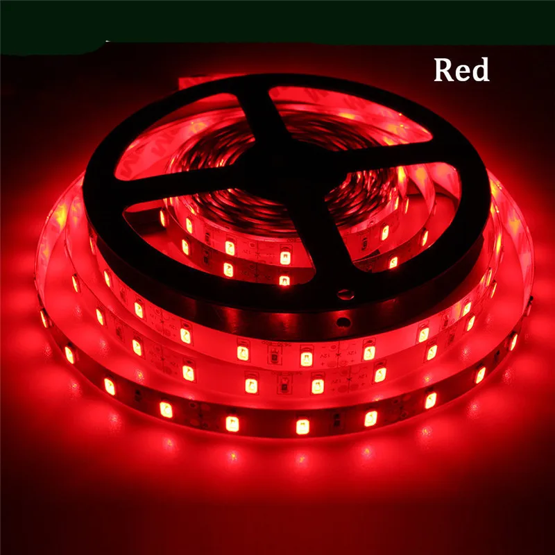 Высокая яркость 1M/5M AC/DC 12V гибкие Светодиодные ленты светильник 2835SMD IP20 не