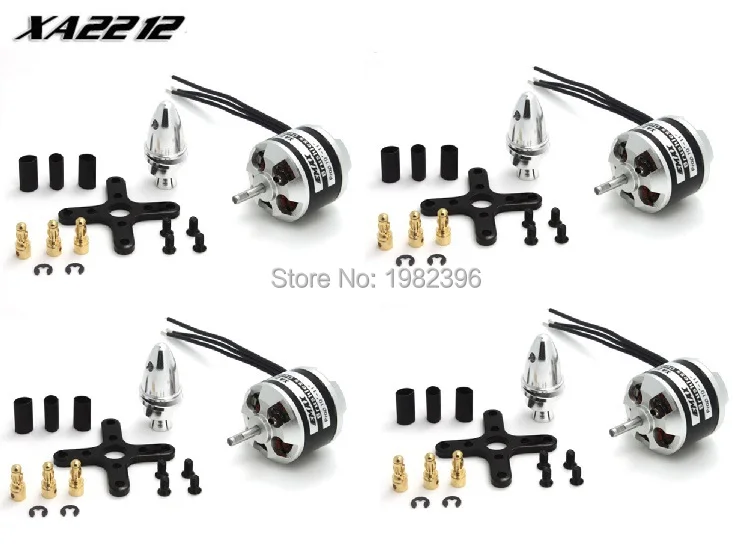 

EMAX XA2212 820KV / 980KV / 1400KV Outruner Brushless Motor w/Prop Adapter and Accessories for F450 F550 RC Quadcopter