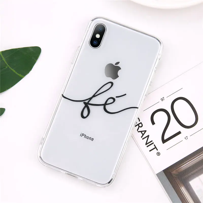 3700 Lovebay пары телефон чехол для iPhone 7 8 6 6s Plus 5s SE X XR XS Max Прозрачный Письмо Любовь Мягкий ТПУ силиконовый чехол - Цвет: 3700
