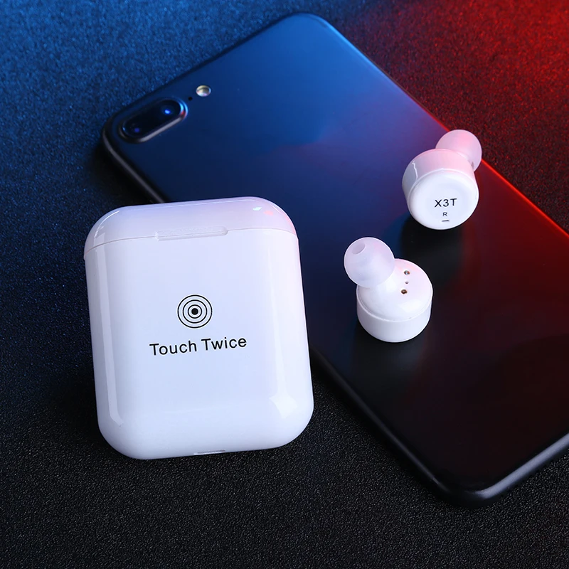 

TWS Wireless Earphones Bluetooth 4.2 Binaural Headsets with Charger Box Stereo Earbubs for iPhone Samsung Android Phones
