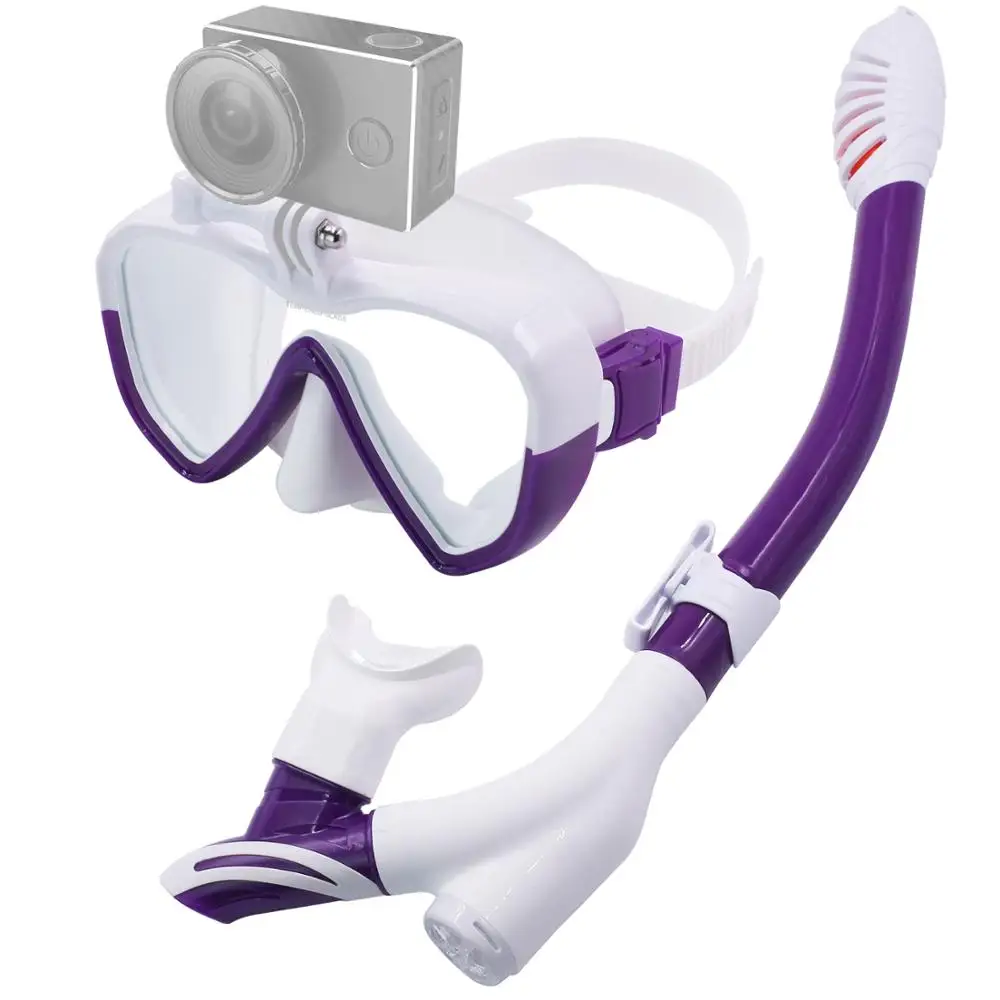 

Hot Professional 180 Degree Panoramic View Underwater Camera Diving Mask Scuba Snorkel Swimming Goggles for GoPro Sports Camera