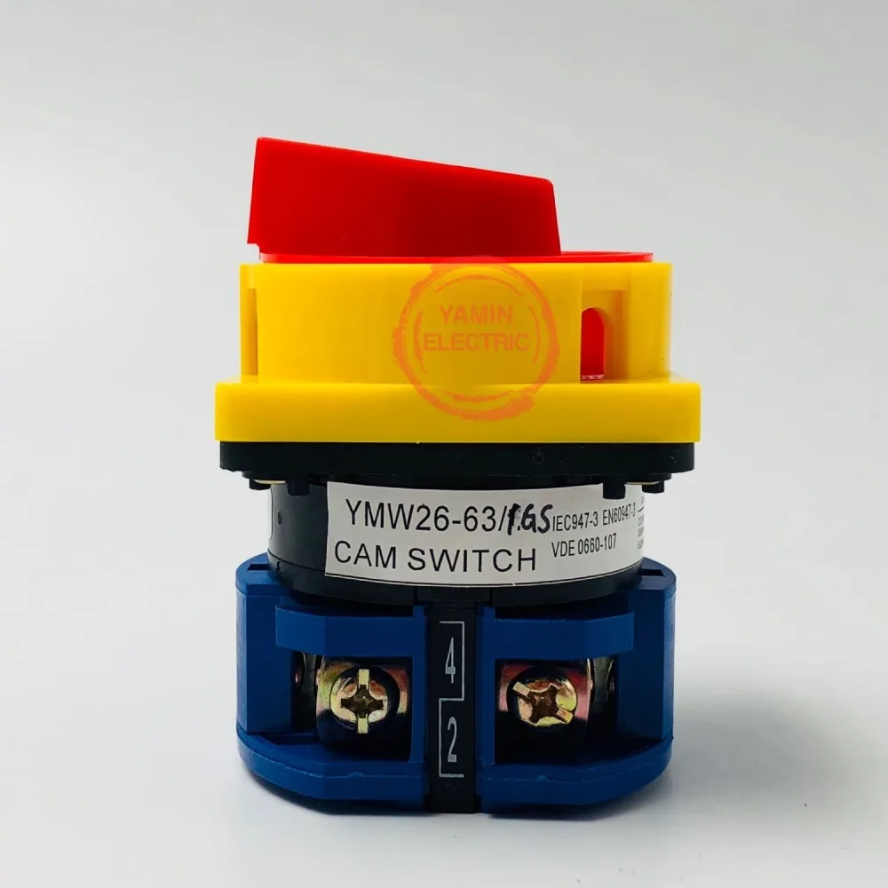 LW26GS YMW26 63/1 вращающаяся рукоятка переключателя 2 Позиции ВКЛ ВЫКЛ навесной замок 690
