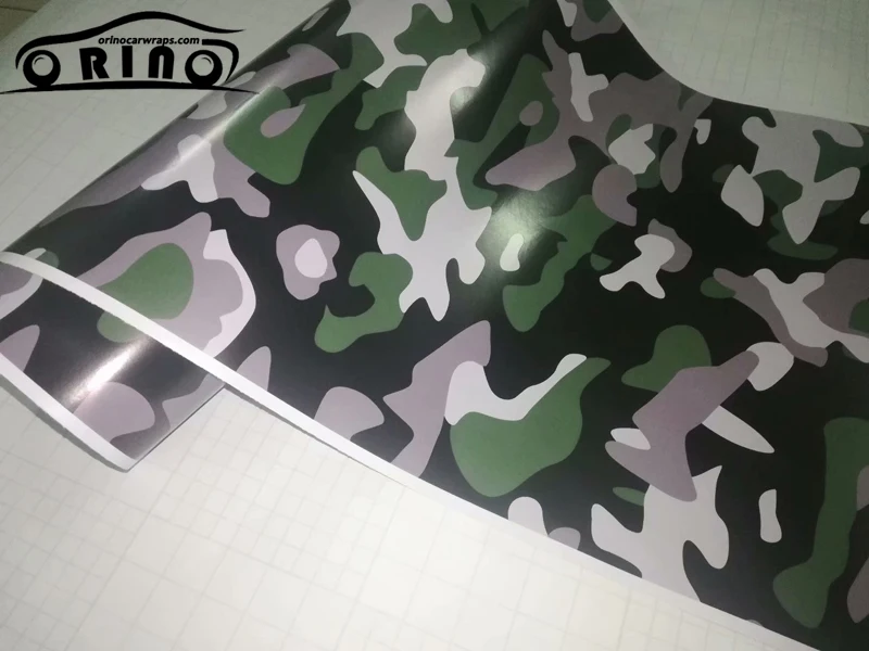 Black Green Camouflage Vinyl Film Wrap-3