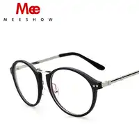 Meeshow Round glasses fashion women men retro Eyeglasses Myopia Optical Frame vintage design sepctacle frame custom lens SG7629