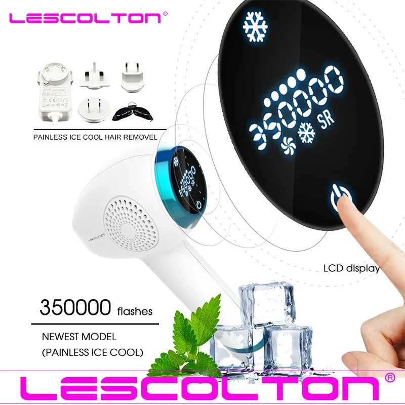 

2019 NEW Lescolton Ice cool IPL Epilator Permanent Laser Hair Removal LCD Display depilador a laser Bikini Trimmer Photoepilator