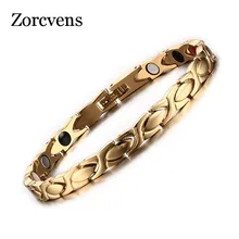 LETAPI Women's Health Care Bracelet Bangle Magnetic Hand Chain Stainless Steel Gold-color Bracelet